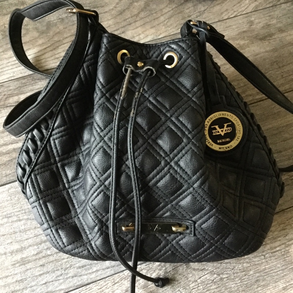 Versace 19.69 Quilted Drawstring Bag - Picture 2 of 8
